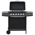 Produktbild: vidaXL Gasgrill 6 Brennern Stahl Grillwagen Grill Gartengrill Standgrill BBQ