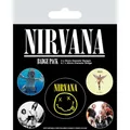 Produktbild: Nirvana Badge Pack 5Stück 4x25mm 1x38mm NEU OVP