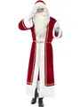 Produktbild: Smiffys Deluxe Weihnachtsmann-Mantel, Rot, mit Gürtel Halloween