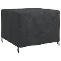 Produktbild: vidaXL Möbelbezug Uni Schwarz 100 x 100 x 70 cm 210D, Garten-Schutz, rechteckige Abdeckung für Möbel, wetterfest, UV-beständig, wasserdicht und Allwetter-Schutz