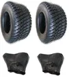 Produktbild: 2x Schlauch + 2x 18x8.50-8 WAVE 18x8.5-8 Reifen für Rasentraktor Aufsitzmäher