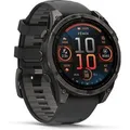 Produktbild: Garmin Smartwatch Fenix 8 - 47 mm AMOLED Sapphire Schwarz Carbongrau Titan DLC 010-02904-21 89195147