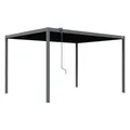 Produktbild: PRIMEYARD Pergola 3x4 m Pfosten und Lamellendach aus Stahl - anthrazitfarbene Terrassenüberdachung - Grau