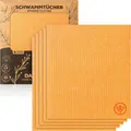 Produktbild: DANIHOME Schwammtuch EcoClean Schwammtücher Orange – saugstark – Spüllappen, extrem saugfähig, waschbar & vielseitig einsetzbar für Küche, Bad
