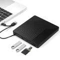Produktbild: Externes DVD Drive CD Laufwerk Extern USB 3.2 USB-C Reagle für Laptop PC MacBook