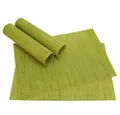 Produktbild: matches21 HOME & HOBBY Platzset Tischset ELEGANCE grün hellgrün 4er Tischunterlage als Tischdeko, (4-St), modernes Esstisch Platzdeckchen als abwaschbarer Tischuntersetzer