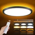 Produktbild: LED Deckenleuchte 24W Dimmbar Deckenlampe Mit Fernbedienung 1800K Nachtlicht ...