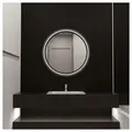 Produktbild: HOME DELUXE Badspiegel LED-Spiegel Rund DUBI - Beschlagfrei & Dimmbar, Badezimmerspiegel, Badspiegel mit Beleuchtung, Wandspiegel schwarz Ø 80 cm x 80 cm x 80 cm
