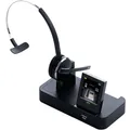 Produktbild: Jabra Pro 9470 Mono professionelles Wireless-DECT-Headset für Festnetztelefon/Handy/PC-Softphone, Touchscreen-Basis mit Bluetooth, abhörsicher