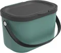 Produktbild: Rotho Biomülleimer 3,2 L Albula - Mülleimer 22,2 x 17,2 x 14,7 cm - Abfalleimer mit Deckel - Müllbehälter mit Griffen - Küchenabfalleimer