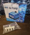 Produktbild: Aqua Forte V-10 Membranpumpe + 4-fach Verteiler Luftpumpe Pumpe Teich Aquarium