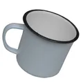 Produktbild: Fox Outdoor Emaille Campingbecher Tasse Kaffe Tee Glühwein Becher 350 ml weiß