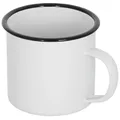 Produktbild: Fox Outdoor Emaille-Tasse weiß-schwarz 350 ml Trinkbecher
