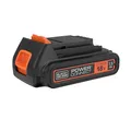 Produktbild: BLACK+DECKER Akku/Ersatz-Akku für Gartengeräte und Elektrowerkzeuge (18V, 1,5 Ah Li-Ion, Slidepack, passend für alle 18 Volt Haushaltsgeräte und Gartengeräte von Black+Decker) BL1518