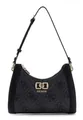Produktbild: GUESS Schultertasche Karnilla Logo Shoulder Bag Coal Logo dunkelgrau