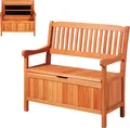 Produktbild: VEVOR Gartenbank, Truhenbank mit Stauraum, Aufbewahrungsbank, Tragkraft bis zu 328 kg, Gartensitzgelegenheit & Veranda-Dekoration, für Terrasse, Garten, Balkon, 106,5x58,5x90,1 cm