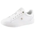 Produktbild: Tommy Hilfiger ESSENTIAL ELEVATED COURT SNEAKER Sneaker, Freizeitschuh, Halbschuh, Schnürschuh mit TH-Schmuckelement weiß 39 EU