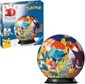 Produktbild: Ravensburger 3D Puzzle 11785 - Puzzle-Ball Pokémon - Puzzleball aus dreidimensionalen Puzzleteilen - für große und kleine Pokémon Fans ab 6 Jahren