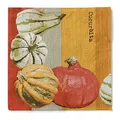 Produktbild: Sovie HORECA Tissue-Servietten BRITTA, 40 x 40 cm, 3-lagig, 100 Stück, Design Kürbisse in Orange & Terrakotta, herbstliche Papierservietten für Tischdeko, Gastro, Events & Feiern