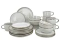 Produktbild: SILVERCREST Geschirrset, 24-teilig (Grau)