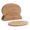 Produktbild: Zeller 25266 Brettchenst?nder, 7-teilig, oval, Bamboo, ca. 24 x 7 x 19,5 cm, 1 - Pack, Natur