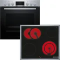 Produktbild: Bosch HND411LS63 - Einbauherd & Elektrokochfeld mit 5 Jahre Garantie, HEA513BS3 & NKN645GA2E, Mit Rahmen aufliegend, 60 cm