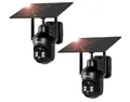 Produktbild: XEGA XG-05 2×PACK Solarbetriebene Sicherheitskamera 2K, PIR-Erkennung, Sirenen-/