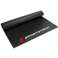 Produktbild: 4-6 mm Bodenschutzmatte für Fitnessgeräte Heimtrainer –Sport Multifunktionsmatte, Fitnessmatte in schwarz für mehr Stabilität, schützt den Boden, Übungsmatte für Yoga, Pilates erhältlich in 4 Größen