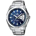 Produktbild: Quarzuhr CASIO EDIFICE, blau (silberfarben, blau), Armbanduhren, Damen, Quarzuhr, Armbanduhr, Herrenuhr, bis 10 bar wasserdicht, Datum, Wochentag