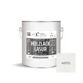 Produktbild: Holzlasur Weiß 2,5L Holz Lasur Möbel halbdeckend Innenbereich biologisch