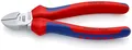 Produktbild: KNIPEX 70 05 160 Seitenschneider mit Mehrkomponenten-Hüllen verchromt 160 mm