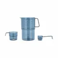 Produktbild: Rosti Mess-Set Mensura 3-tlg., 2 Messbecher, Messlöffel, Kunststoff, Dusty Blue