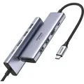 Produktbild: Ugreen - Multifunktions-hub Usb Typ C - 2x Usb 3.2 Gen 1 / Hdmi 4k 60hz / Sd- Und Tf-kartenleser / Usb Typ C Pd 100w Grau