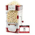Produktbild: Emerio Popcornmaschine – Popcornmaker – 50 g – Rührsystem – Antihaftbeschichtung – rutschfest – 360 W – Messbecher – POM-120650 ... - Rot/Weiß