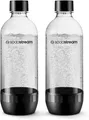 Produktbild: Sodastream 2x1L Tritan Flasche Schwarz Spülmaschinenfest Wiederverwendbar
