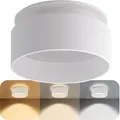 Produktbild: SSC-LUXon Sudara LED Deckenspot weiß rund dimmbar - 3CCT Lichtfarben warm / neutral / kalt indirektes Licht - Design Spot 230V 6W