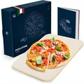 Produktbild: Blumtal Pizzastein für Backofen & Grill - Eckig, aus Cordierit-Stein bis 900°C - Pizza Stein für Brot & Pizza