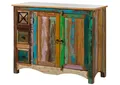 Produktbild: Massivmoebel24 Kommode NATURE OF SPIRIT (Massivholz), Altholz 110x40x85 mehrfarbig lackiert NATURE OF SPIRIT #17