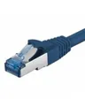 Produktbild: DIGITUS Patch-Kabel RJ-45 M M SFTP CAT 6a glatt halogenfrei mit Knickschutz Blau (DK-1644-A-050/B)