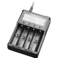 Produktbild: Fenix Ladegerät ARE-A4 (1 Stk., 14500, 16340, 18650, 26650, AAA, AA, Ladegerät inkl. Akku) (ARE-A4)