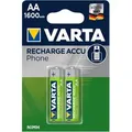 Produktbild: Varta - RECH.AC.Phone AA1600mAh BLI2 Mignon (AA)-Akku NiMH 1600 mAh 1.2 v 2 St.