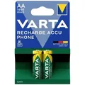 Produktbild: Varta Batterien RECHARGE ACCU Phone AA 1600mAh 2 Stück