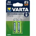 Produktbild: Varta - Rech.ac.phone Aa1600mah Bli2 Mignon (aa)-akku Nimh 1600 Mah 1.2 V 2 St.