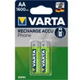 Produktbild: VARTA Varta Recharge Accu Phone AA Akkus Akku-Set Varta Recharge Accu Phone AA, Nickel Metall Hybrid Technologie