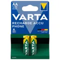 Produktbild: Varta Phone-Akku, AA/Mignon, Ni/MH, 1,2 V, 1.600 mAh 58399 201 402 (Pack à 2