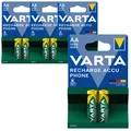 Produktbild: 4x Varta Phone Akku Mignon AA HR6 NiMH 1600 mAh 58399 2er Blister