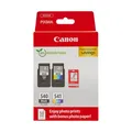Produktbild: Canon Tinte & Papier Multipack - PG-540/CL-541 Original Drucker Tintenpatronen 2er-Pack (1 x Schwarz, 1 x Farbe druckerpatronen) & 4x6 Fotopapier (50 x Blatt) Für PIXMA TS5150, TS5151, MG3650s, MG4250