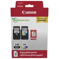 Produktbild: CANON BIPACK PG-540 + CL-541 Schwarz + Farben + 50 Blatt Papier 10 x 15 Original