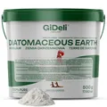 Produktbild: GiDeli Kieselgur 500g im Eimer - Diatomeenerde Hühner vor Parasiten Schützen - Silikatpulver mit Vielseitigen Anwendungsmöglichkeiten - Naturpulver Keine Künstlichen Zusatzstoffe