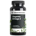 Produktbild: natural elements Omega 3 aus Algenöl – 90 Kapseln – mit hochwertigem EPA und DHA in Triglycerid-Form